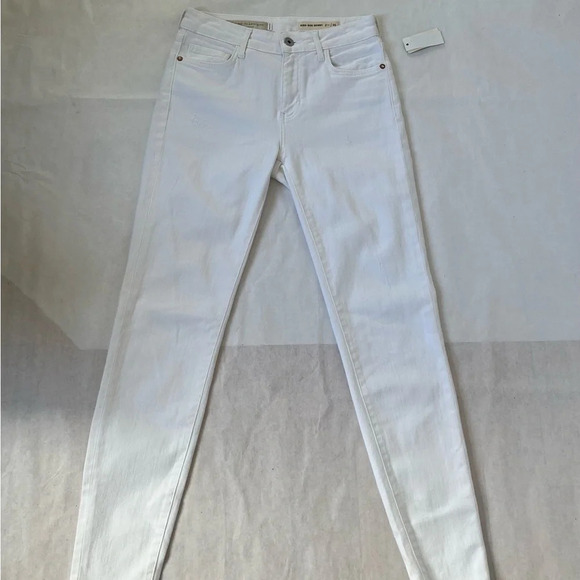 Pilcro & the Letterpress High Rise White Jeans 25 - Picture 3 of 10